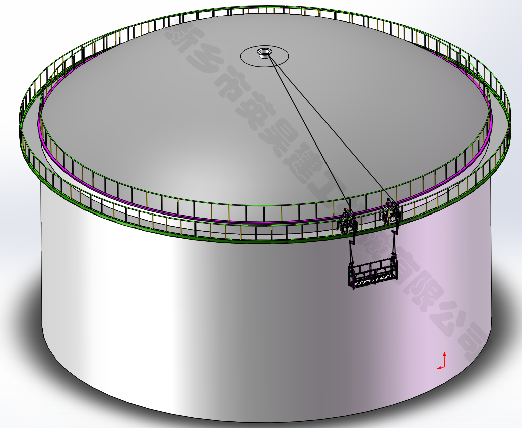 油罐防腐吊籃-油罐內(nèi)壁旋轉(zhuǎn)架子