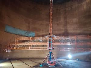 油罐吊籃施工現(xiàn)場(chǎng)