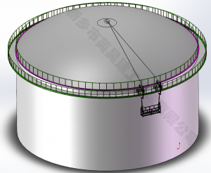 油罐防腐吊籃-油罐內(nèi)壁旋轉(zhuǎn)架子